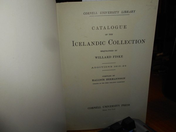 Catalogue of the ICELANDING COLLECTION
