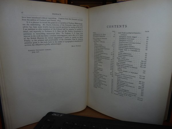 CATALOGUE of the PETRARCH COLLECTION