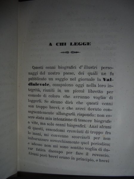 Cenni Biografici sei Personaggi Illustri della Città di Pescia e …