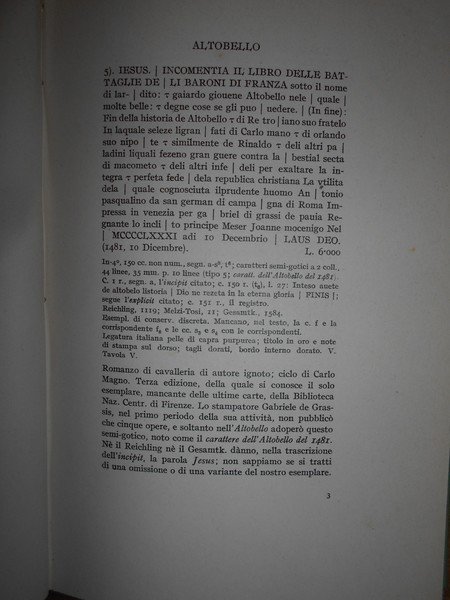 Cento Romanzi Cavallereschi in prosa e in rima