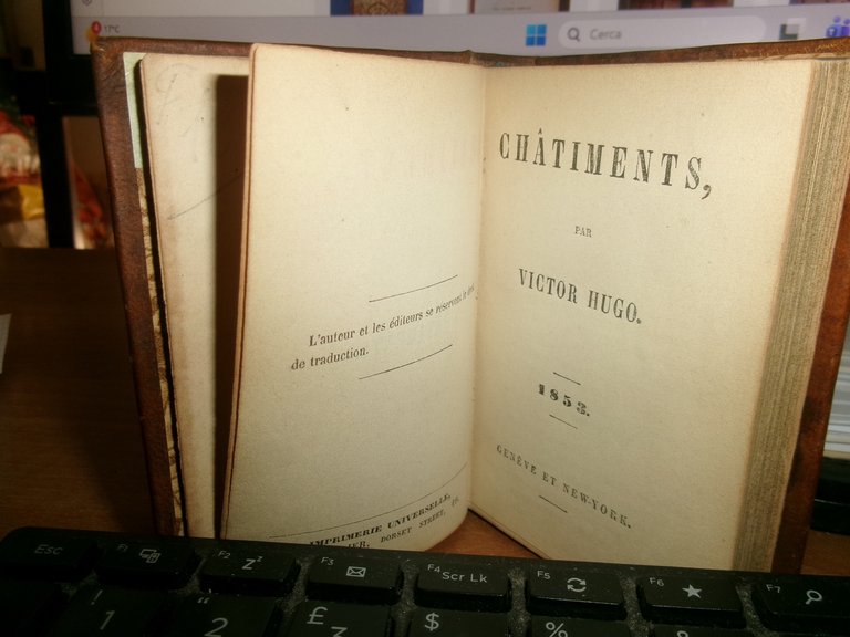 Châtiments par Victor Hugo. Edizione originale completa 1853 | Immagine Gallery 5