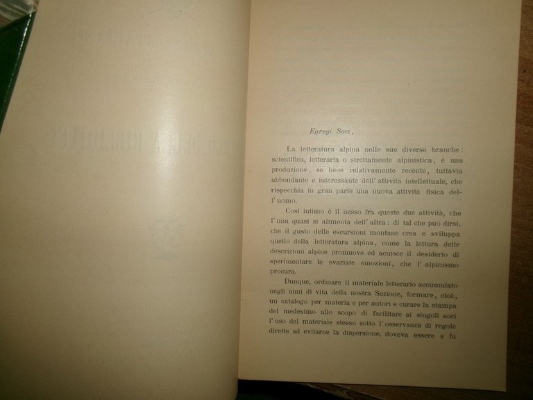 CLUB ALPINO ITALIANO Sezione di BOLOGNA CATALOGO DELLA BIBLIOTECA 1904