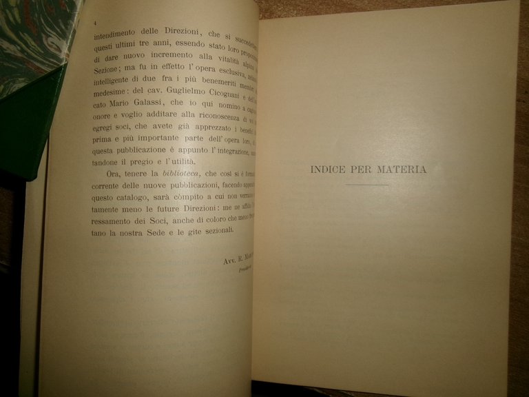 CLUB ALPINO ITALIANO Sezione di BOLOGNA CATALOGO DELLA BIBLIOTECA 1904