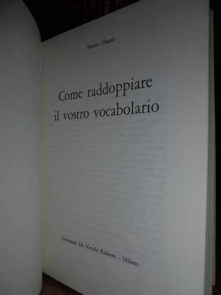 Come raddoppiare il vostro vocabolario