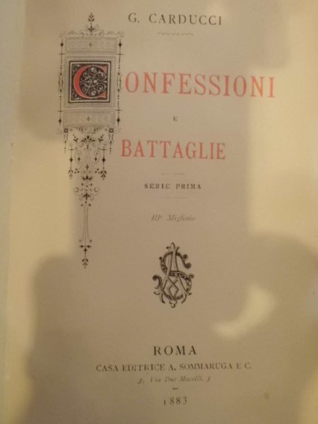 Confessioni e battaglie
