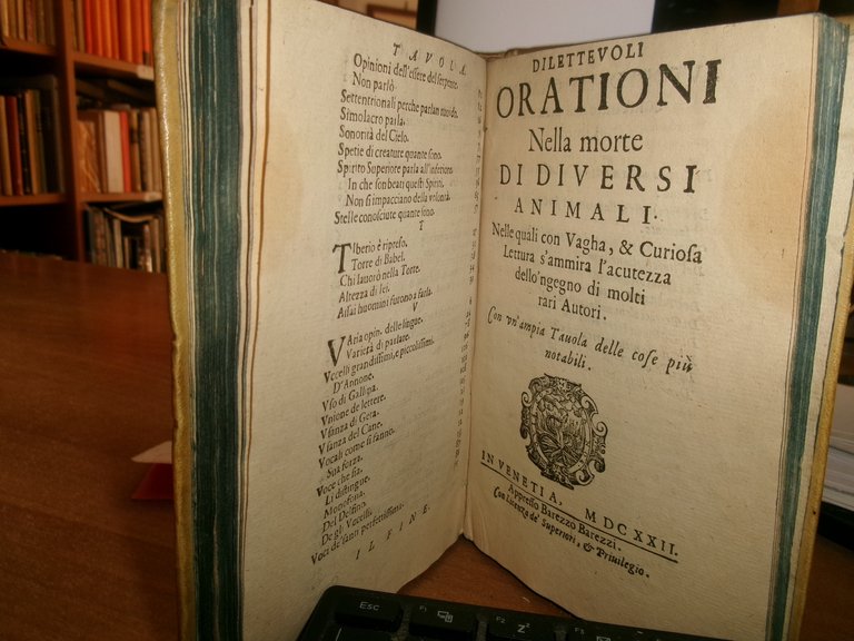 Consigli degli animali cioè Ragionamenti civili...FIRENZUOLA, Agnolo 1622 | Immagine Gallery 12
