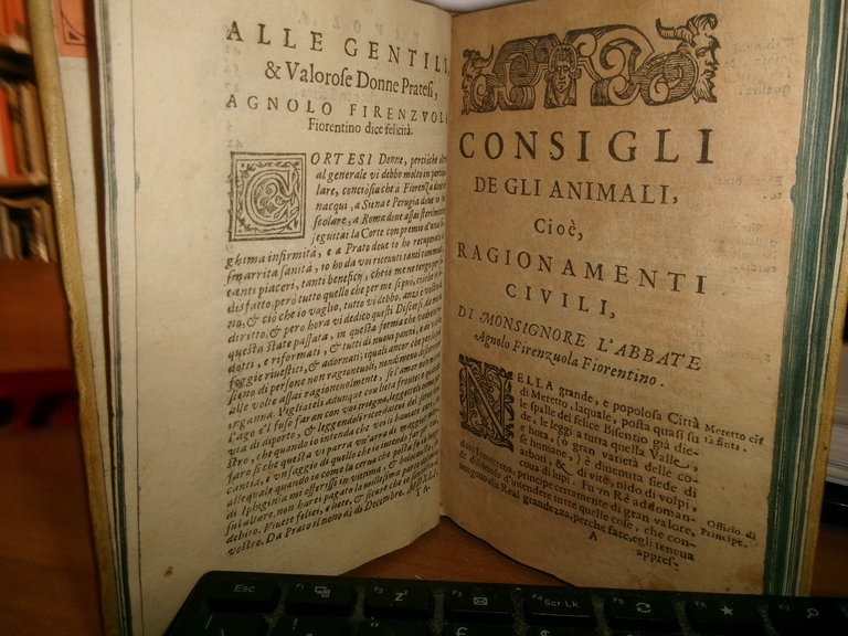 Consigli degli animali cioè Ragionamenti civili...FIRENZUOLA, Agnolo 1622 | Immagine Gallery 2