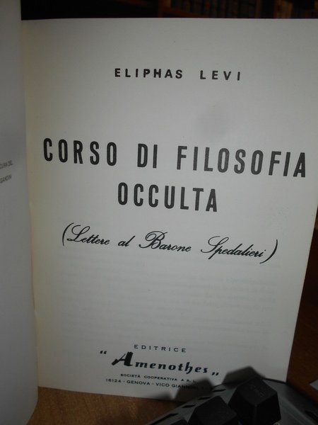 Corso di Filosofia Occulta (Lettere al Barone Spedalieri)