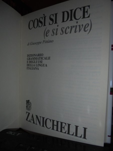 Così si dice (e si scrive)