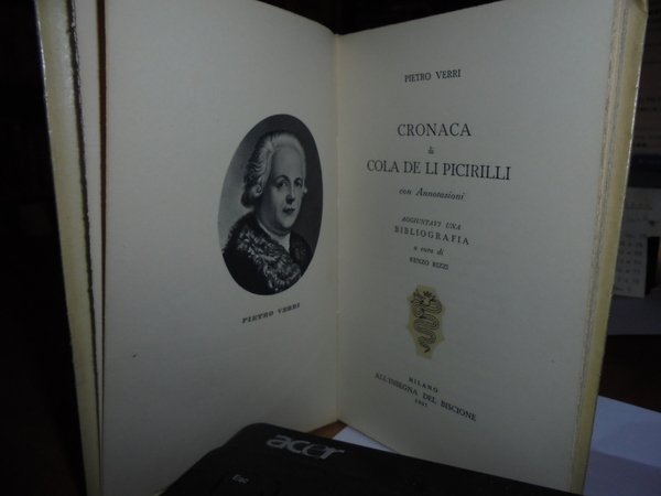 CRONACA DI COLA DE LI PICIRILLI. CON ANNOTAZIONI. AGGIUNTAVI UNA …