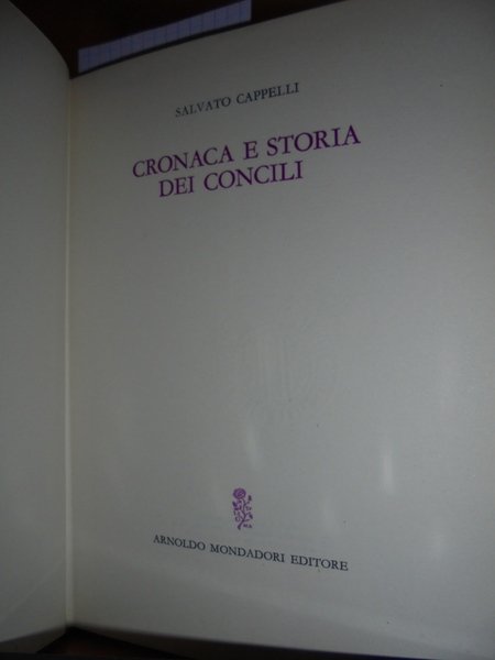Cronaca e Storia dei Concili
