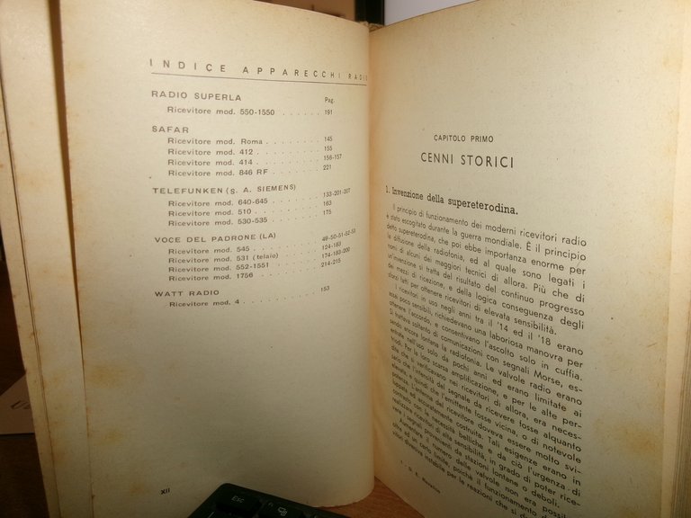 D.E. RAVALICO. La Moderna Super Eterodina quarta edizione rifatta... 1941