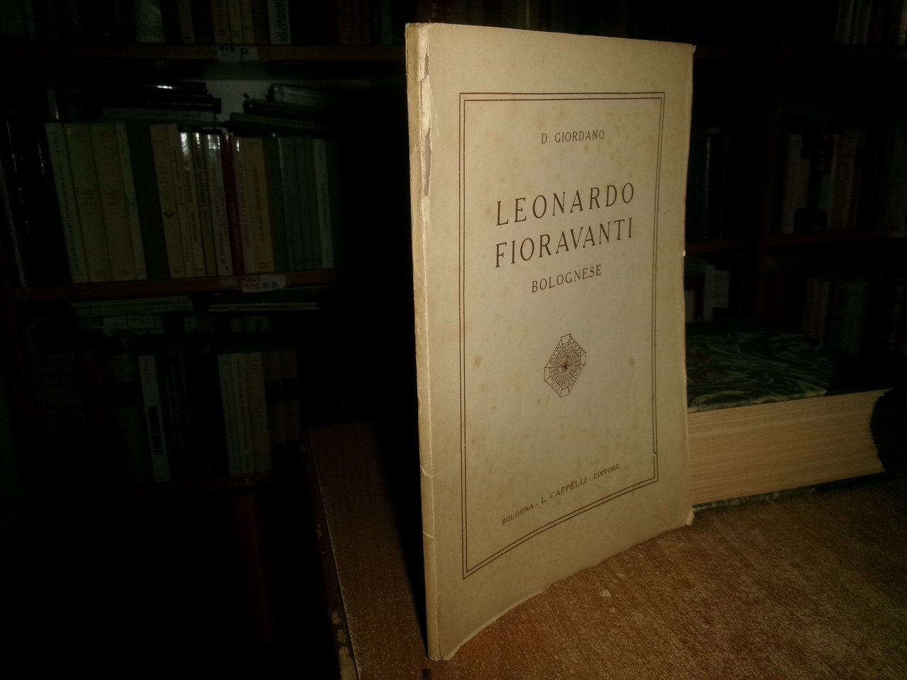 D. GIORDANO. LEONARDO FIORAVANTI bolognese 1920