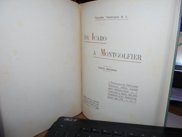 Da ICARO a MONTGOLFIER. Parte prima/Parte seconda