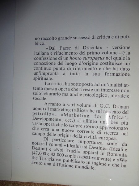 Dal paese di Dracula.