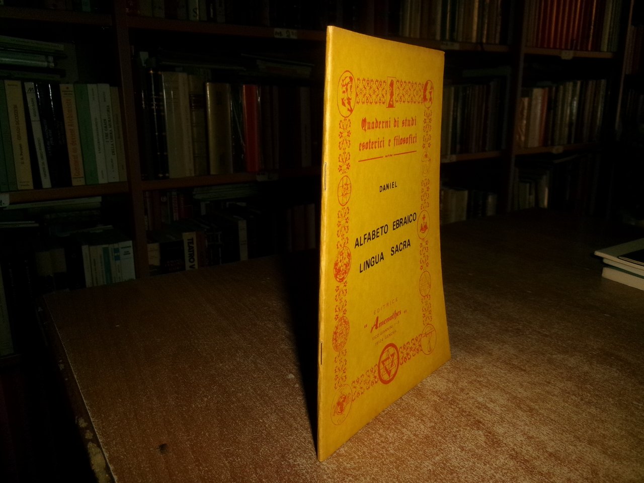 DANIEL. Alfabeto Ebraico Lingua Sacra 1978