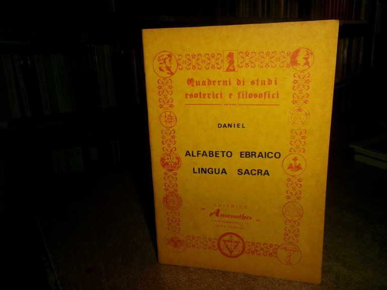 DANIEL. Alfabeto Ebraico Lingua Sacra 1978