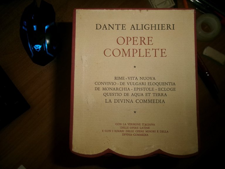 DANTE ALIGHIERI. OPERE COMPLETE La Divina Commedia Opere minori 3 …