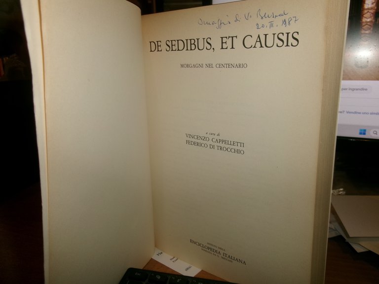 DE SEDIBUS, ET CAUSIS MORGAGNI NEL CENTENARIO. CAPPELLETTI/DI TROCCHIO 1986