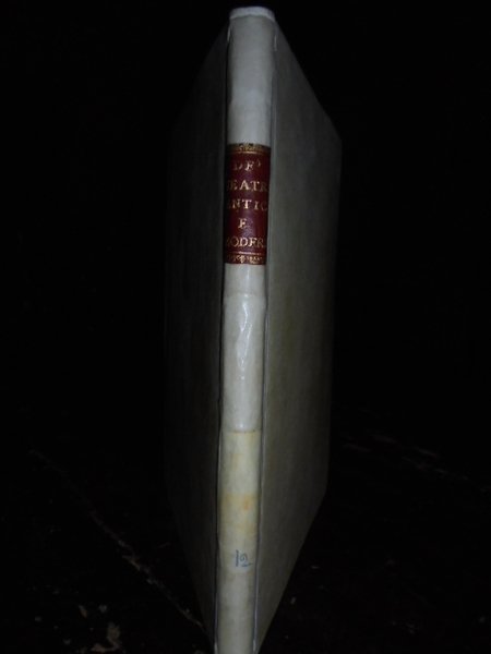 DE' TEATRI ANTICHI E MODERNI, TRATTATO IN CUI DIVERSI PUNTI …