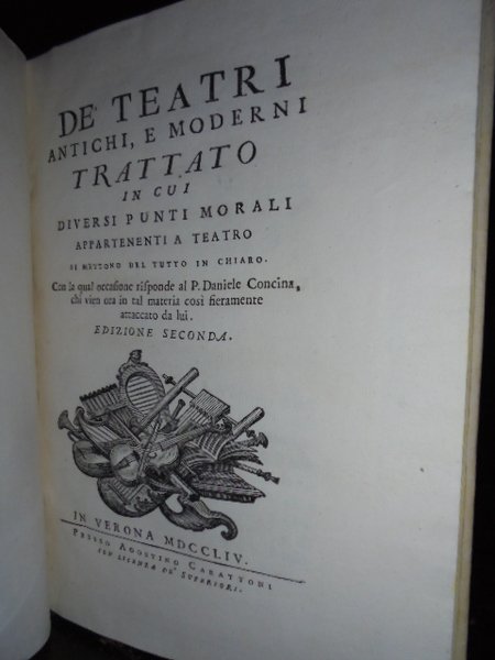 DE' TEATRI ANTICHI E MODERNI, TRATTATO IN CUI DIVERSI PUNTI …