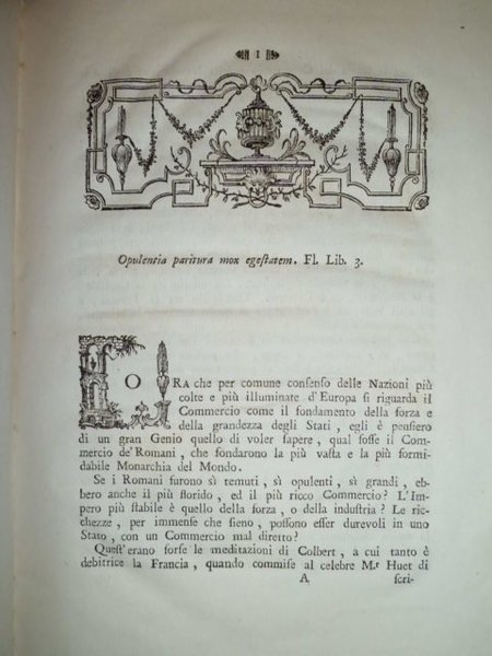 DEL COMMERCIO DE' ROMANI DALLA PRIMA GUERRA PUNICA A COSTANTINO, …