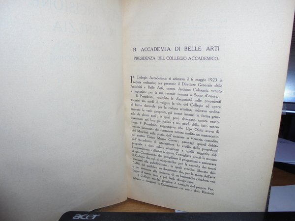 Dell' Incisione in Venezia. Memoria di GIANNANTONIO MOSCHINI
