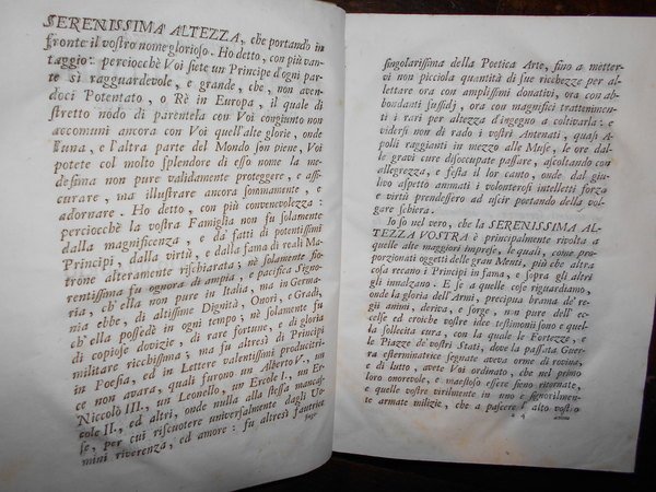 DELLA STORIA E DELLA RAGIONE D' OGNI POESIA VENEZIA, DOMENICO …