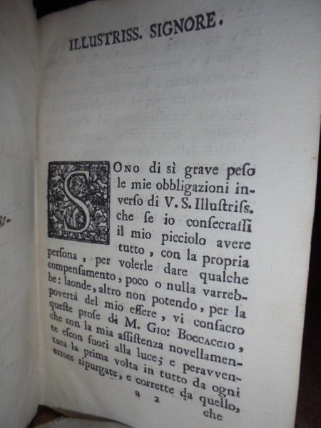 DELLE OPERE DI M. GIOVANNI BOCCACCI CITTADINO FIORENTINO, IN QUESTA …