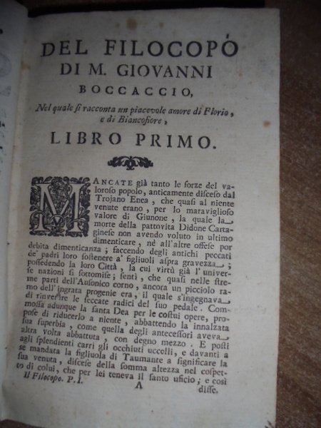 DELLE OPERE DI M. GIOVANNI BOCCACCI CITTADINO FIORENTINO, IN QUESTA …