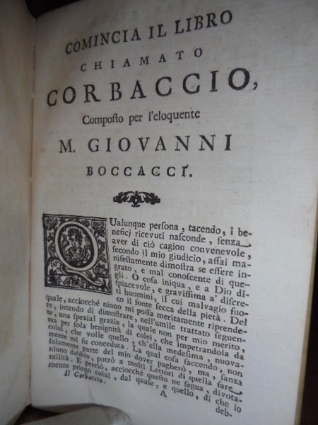 DELLE OPERE DI M. GIOVANNI BOCCACCI CITTADINO FIORENTINO IN QUESTA …