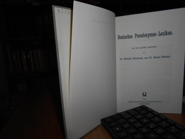 Deutsches Anonymen-Lexikon 1501-1926. Aus den Quellen bearbeitet