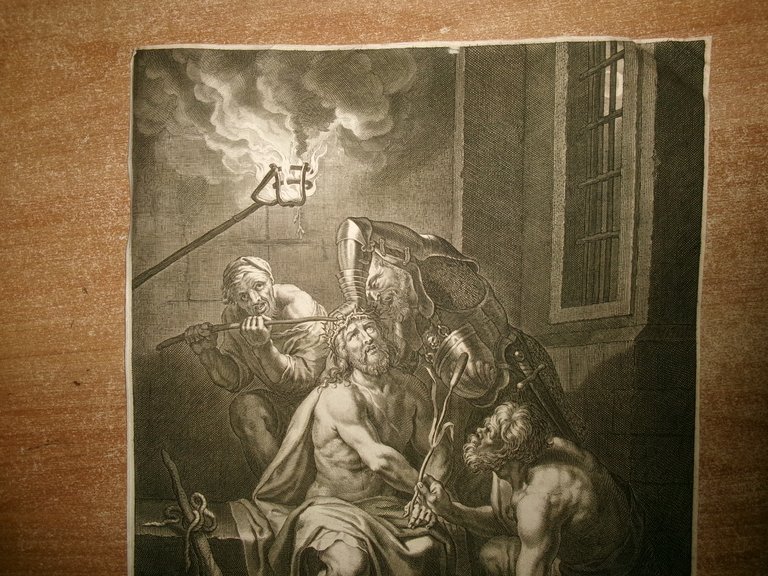 Frans van den Wyngaerd. LA CORONA DI SPINE-Stampa Antica Autentica …