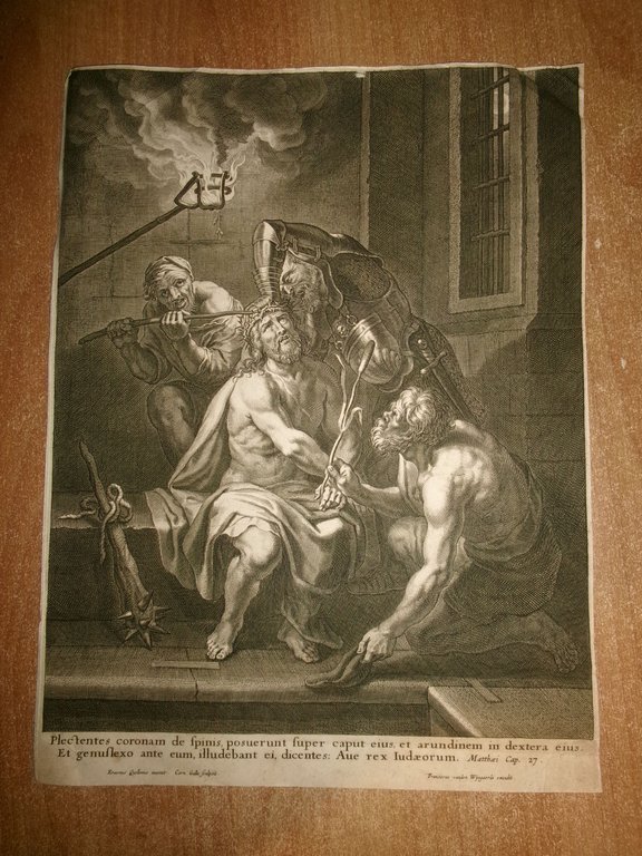 Frans van den Wyngaerd. LA CORONA DI SPINE-Stampa Antica Autentica …