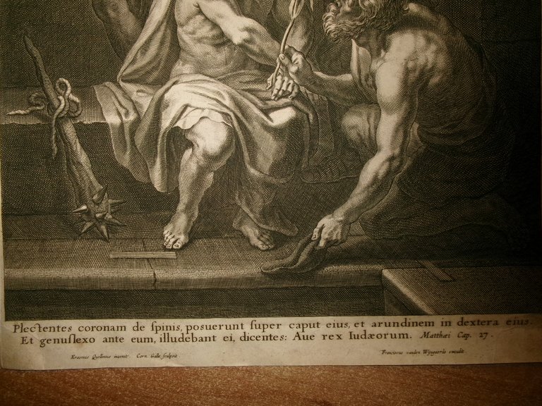 Frans van den Wyngaerd. LA CORONA DI SPINE-Stampa Antica Autentica …