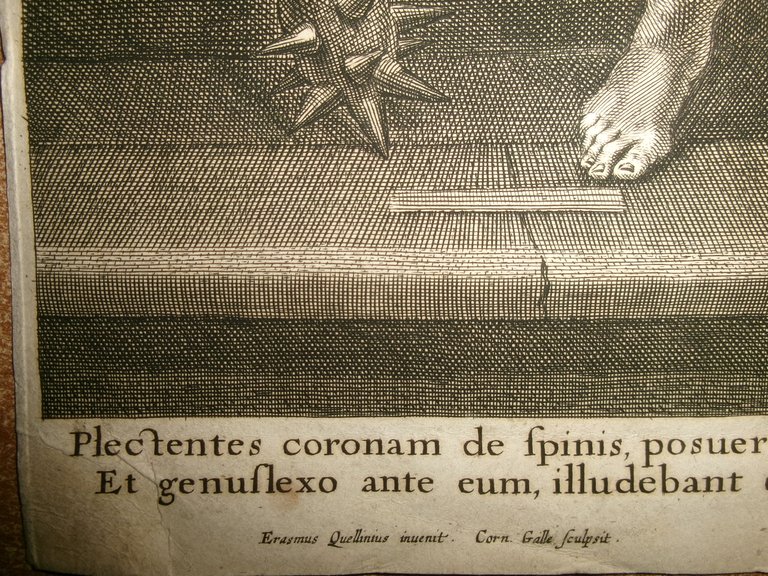 Frans van den Wyngaerd. LA CORONA DI SPINE-Stampa Antica Autentica …
