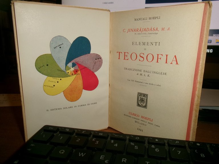 di Curuppumullage Jinarajadasa. ELEMENTI DI TEOSOFIA. Hoepli 1924