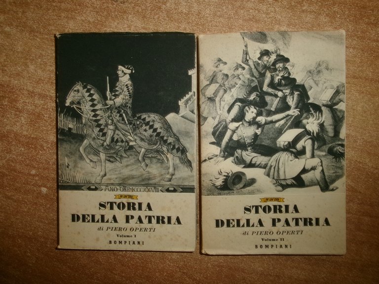 di PIETRO OPERTI. STORIA DELLA PATRIA in 2 volumi 1941