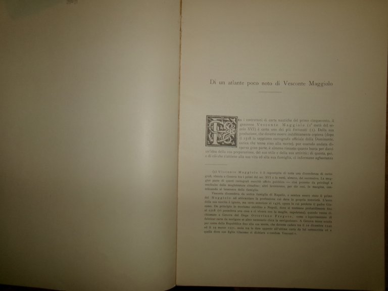 Di un Atlante poco noto di Vesconte Maggiolo. Estratto... CARACI …