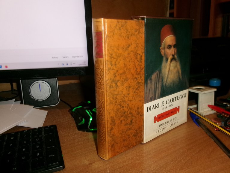 DIARI E CARTEGGI 1858-1872 di GIOVANNI MIANI Longanesi 1973