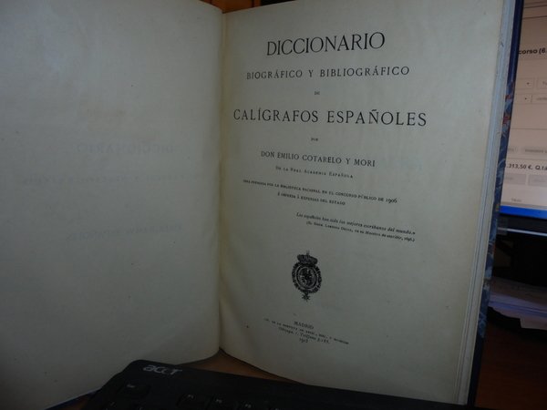 Diccionario biográfico y bibliográfico de calígrafos españoles