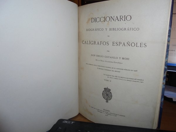 Diccionario biográfico y bibliográfico de calígrafos españoles