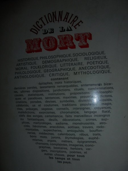 Dictionnaire de la MORT