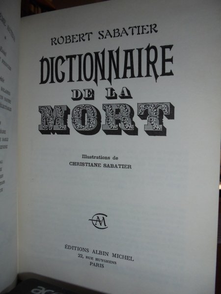 Dictionnaire de la MORT