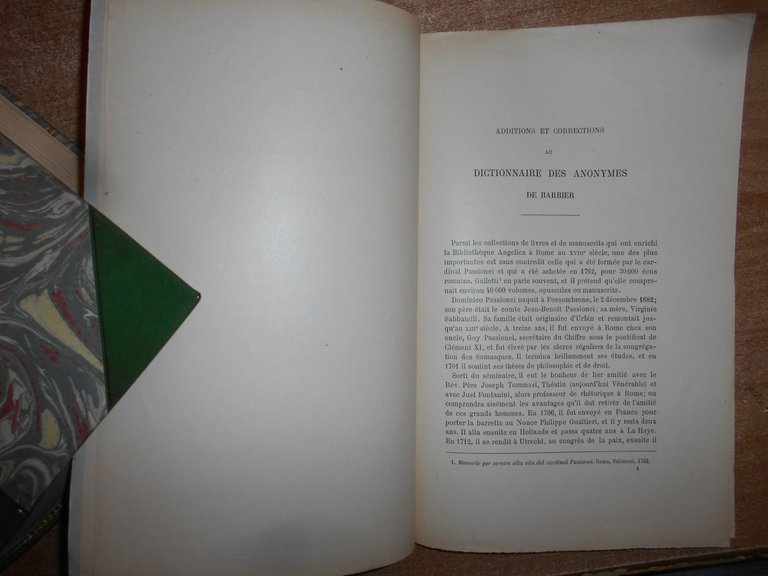 DICTIONNAIRE DES ANONYMES de BARBIER par H. CELANI 1902
