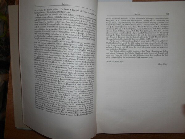 DIE BOTANISCHE BUCHILLUSTRATION ihre Geschichte und Bibliographie.