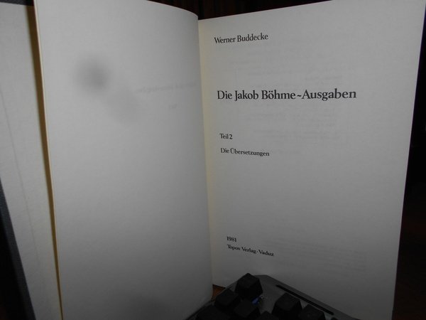 Die Jakob Böhme-Ausgaben: Die übersetzungen