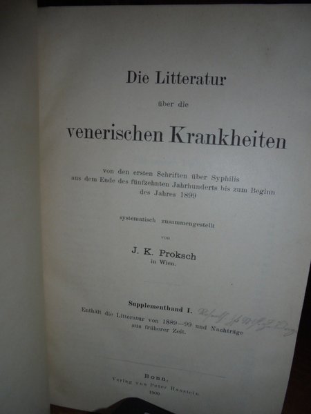 (Medicina) Die Litteratur über die venerischen Krankheiten; von den ersten …