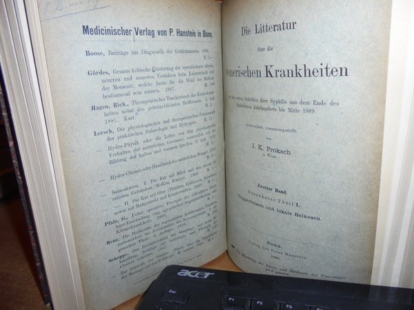 (Medicina) Die Litteratur über die venerischen Krankheiten; von den ersten …