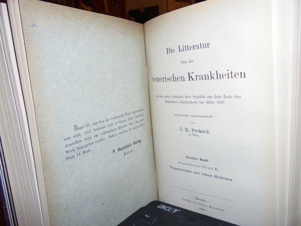 (Medicina) Die Litteratur über die venerischen Krankheiten; von den ersten …